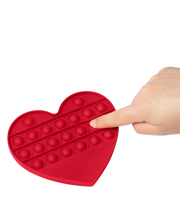 Push Pop Bubble Heart Shape Fidget Sensory Toy