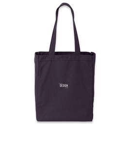 Embroidered Medium Gusseted Midweight 100% Cotton Canvas Tote - Color: Navy
