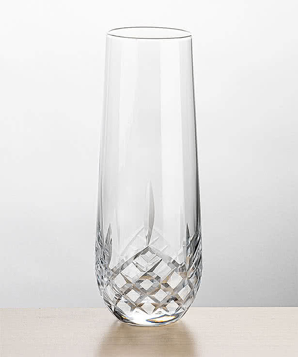 Laser Etched 9 oz. Templeton Stemless Flute Glass