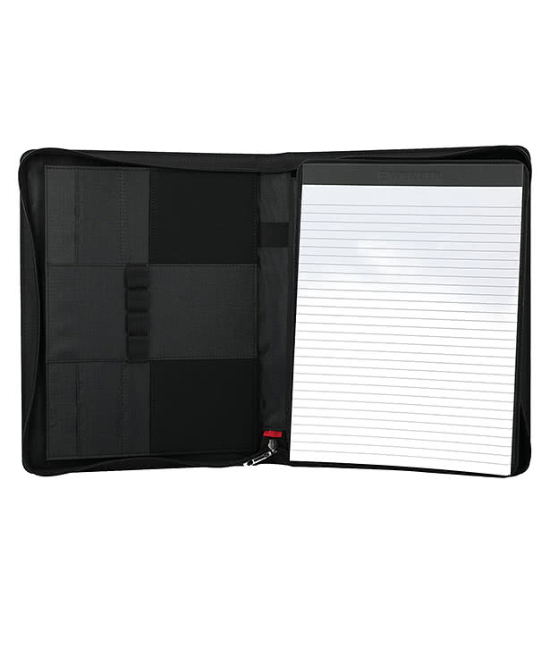 Debossed Wenger Recycled Tech Zippered Padfolio