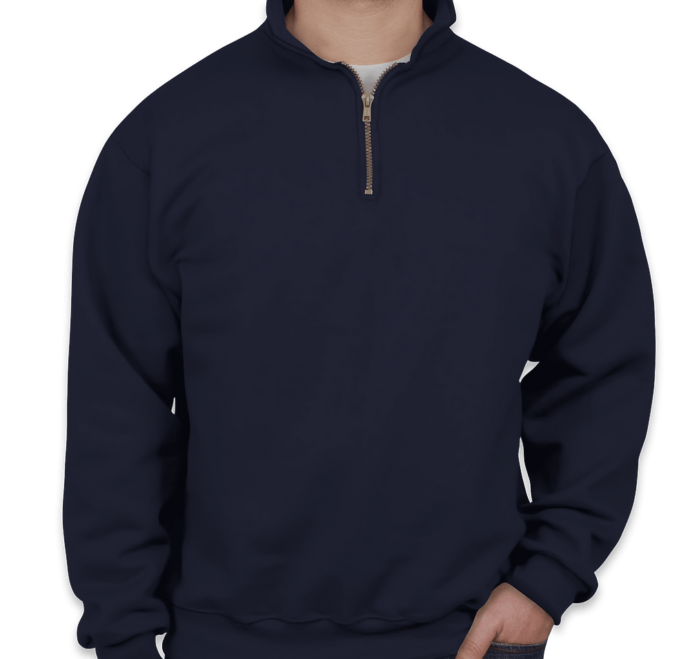 Jerzees Super Sweats 50/50 Quarter Zip Sweatshirt - Embroidered-default