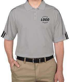 Adidas ClimaLite Three Stripe Performance Polo