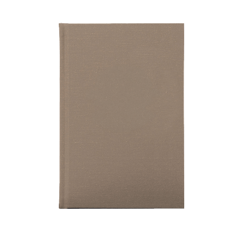 JournalBooks ® Debossed  Americana Linen Hard Cover Notebook in Khaki