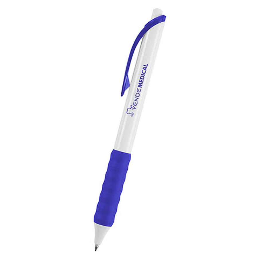 Rowan Recycled Gel Pen (black ink) in RECYCLED WHITE WITH  BLACK