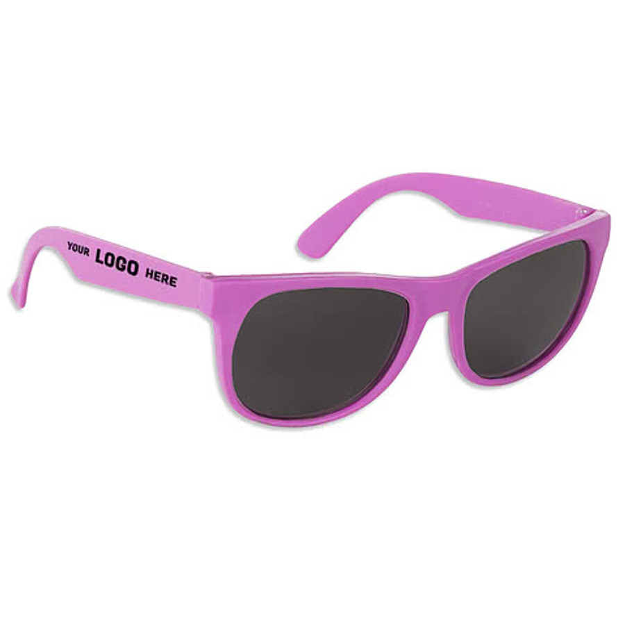 Solid Promotional Sunglasses in Red / Red