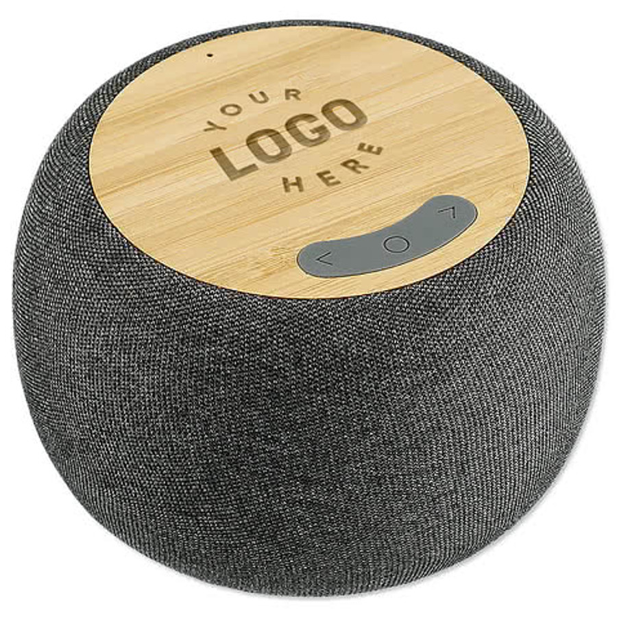 Laser Engraved Garm Bluetooth Speaker and 5W Wireless Charger in Gray