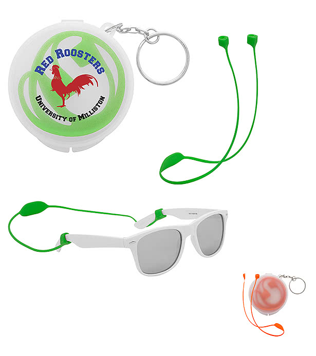 Secure Strap Ear Pod & Sunglass Holder