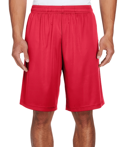 Team 365 Zone UPF 40+ Performance Shorts in Sport Red