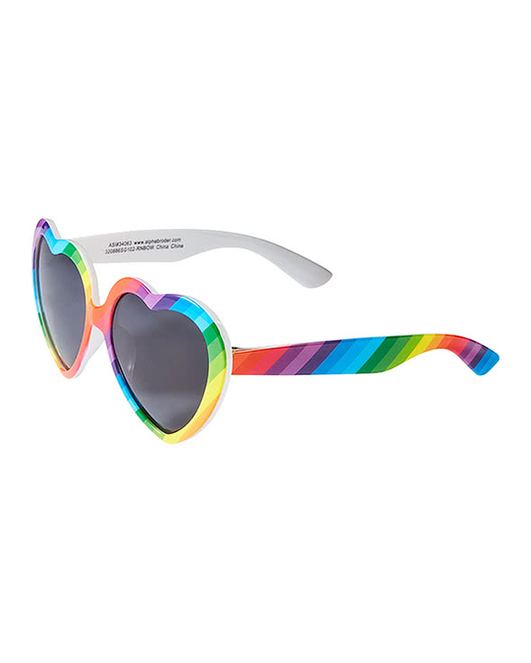 Rainbow Pride Heart Sunglasses