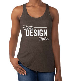 Next Level Women's Tri-Blend Racerback Tank - Color: Macchiato