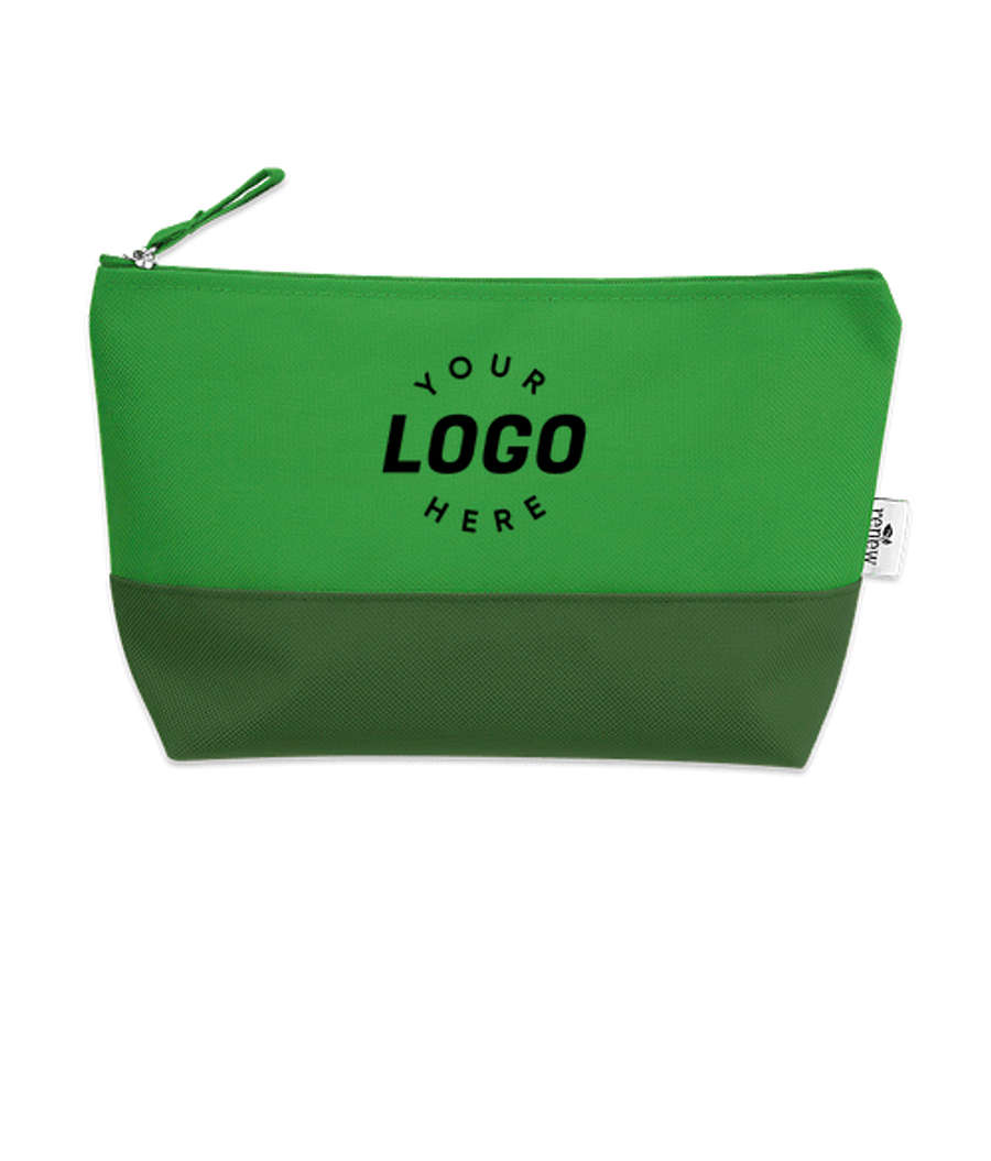 Ray Recycled Travel Pouch in Green