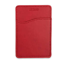 Debossed Tuscany RFID Phone Wallet - Color: Red