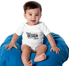 Bella + Canvas Jersey Short-Sleeve Baby Bodysuit - Color: White
