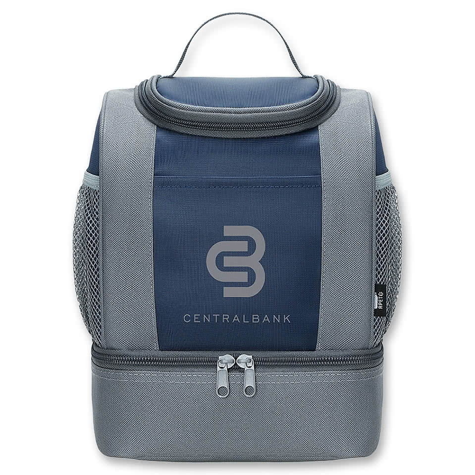 Americana Recycled Dual Compartment 9 Can Cooler Lunch Bag