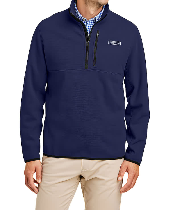 Vineyard Vines Mountain Recycled Quarter Zip Sweatshirt