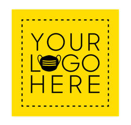 Customized Full Color 12" Square Floor Decal - Color: Yellow