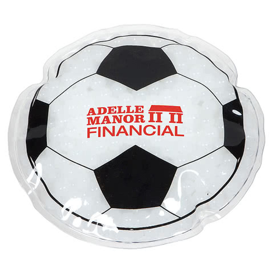 Soccer Aqua Pearls Hot/Cold Pack in White/Black