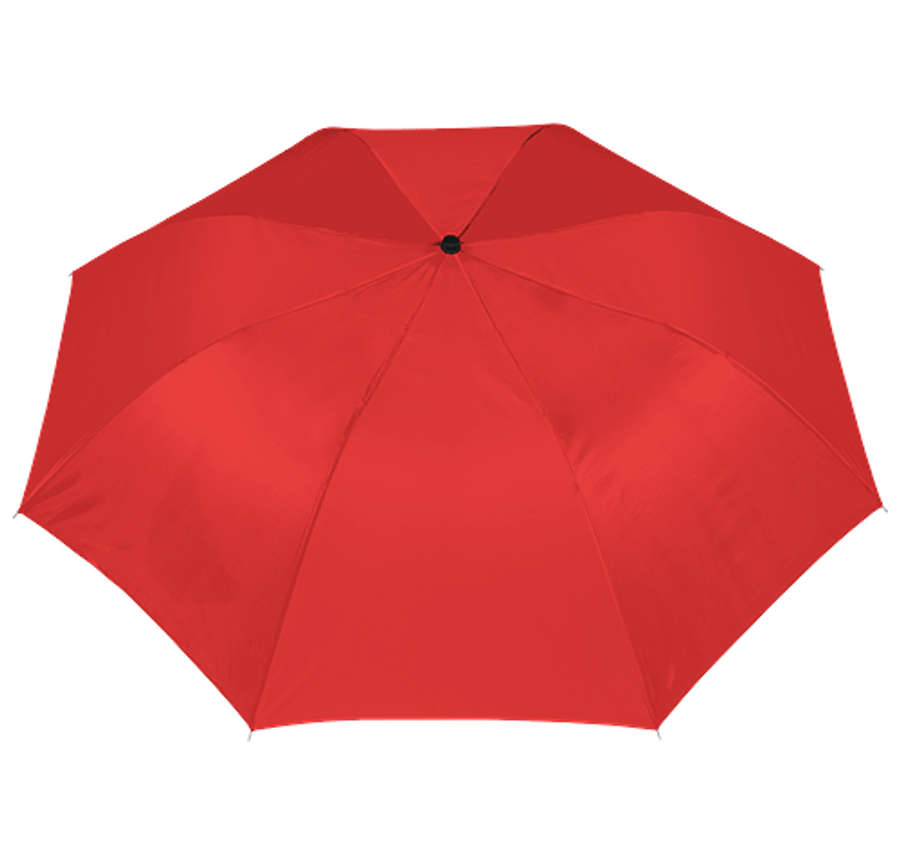 44" Arc Auto Open Solid Telescopic Folding Umbrella in Red