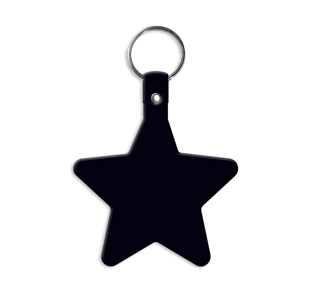 Star Shaped Flexible Keychain-default