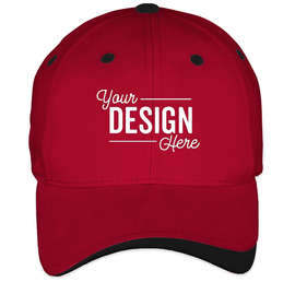 Sportsman Two-Tone Hat - Color: Red / Black