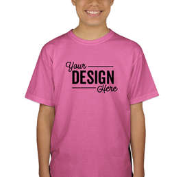 Canada - Gildan Youth 100% Cotton T-shirt - Color: Azalea