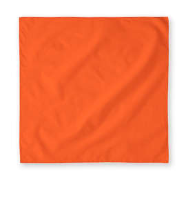 Augusta 100% Cotton Solid Bandana (Centered Design) - Color: Orange