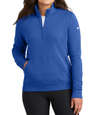 Nike Women's Club Swoosh Sleeve Quarter Zip Sweatshirt