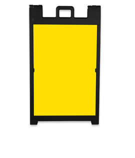 Full Color Signicade Deluxe A-Frame Kit - Color: Yellow / Black