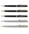 Laser Engraved Waterman Hemisphere Ballpoint Pen (blue ink)
