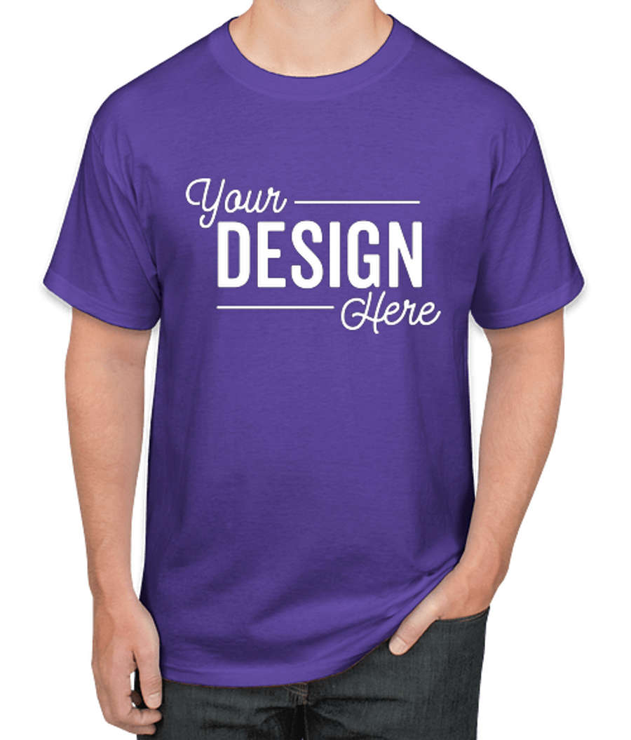 Hanes Authentic T-shirt in Purple