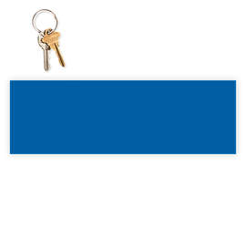 11.5 in. x 3.75 in. Rectangular Bumper Sticker - Color: Blue