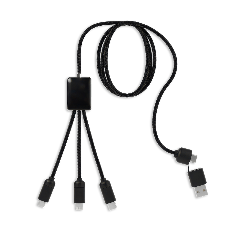 Laser Engraved SCX Innovative Design 5-in-1 Eco Easy-to-Use Cable-default