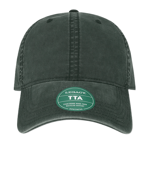 Legacy Terra Twill Six Panel Baseball Hat in Black 