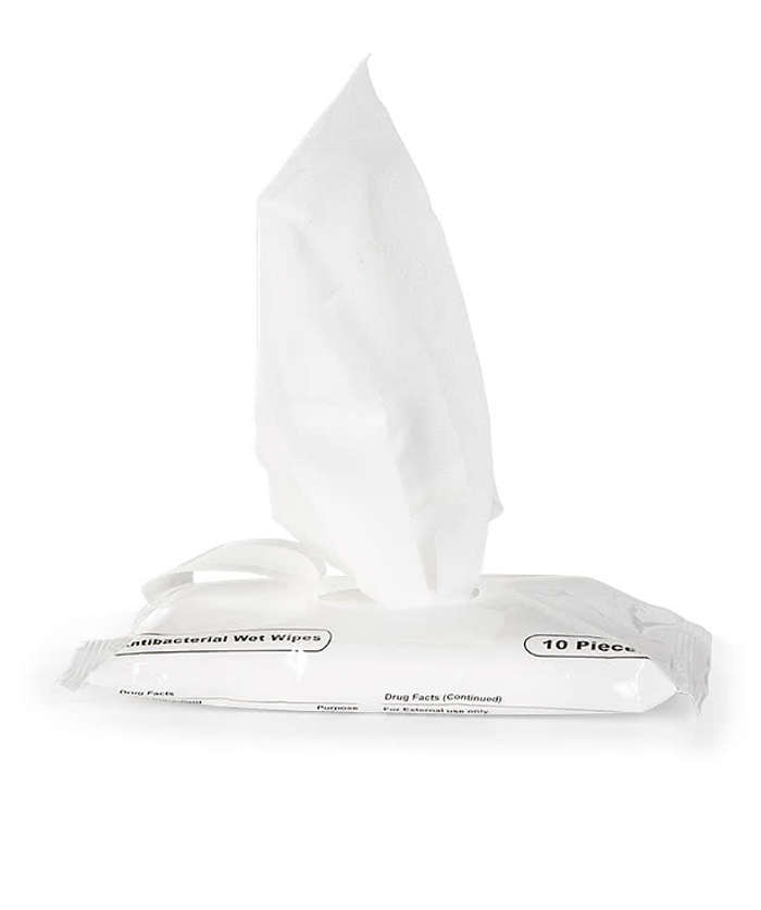 Customized Travel Size Antibacterial Sanitizing Wipes