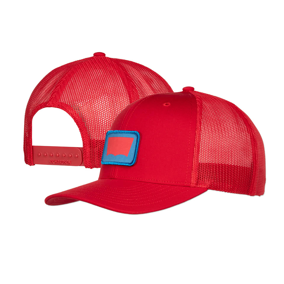 Richardson Snapback Trucker Hat - Rectangle Patch  - Sublimated