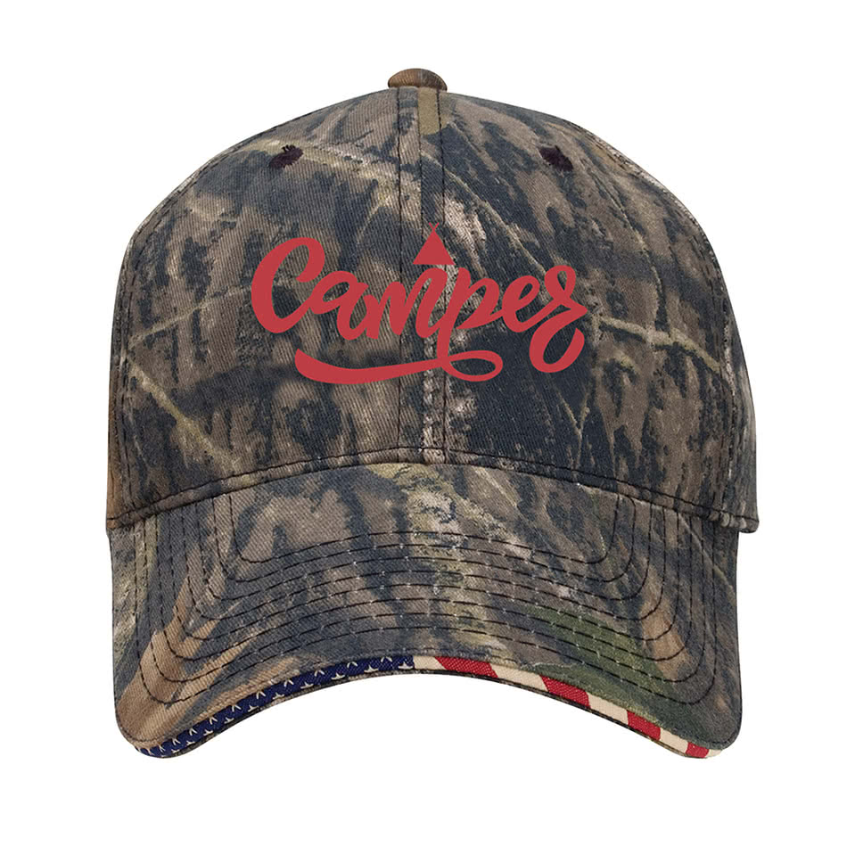 Camo Patriotic Baseball Hat