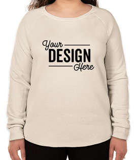Independent Trading Women's California Wave Wash Crewneck Sweatshirt - Color: Bone