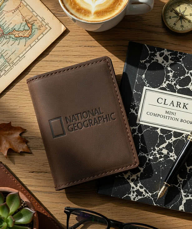 Debossed Clark Mini Composition Notebook