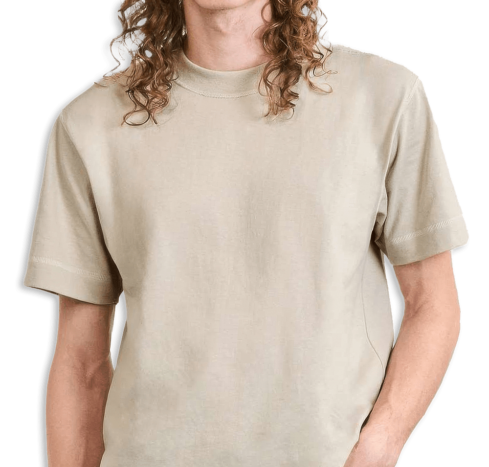 American Apparel Heavyweight Mid-Length Cotton T-shirt-default