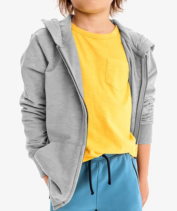 Primary Youth French Terry Zip Hoodie