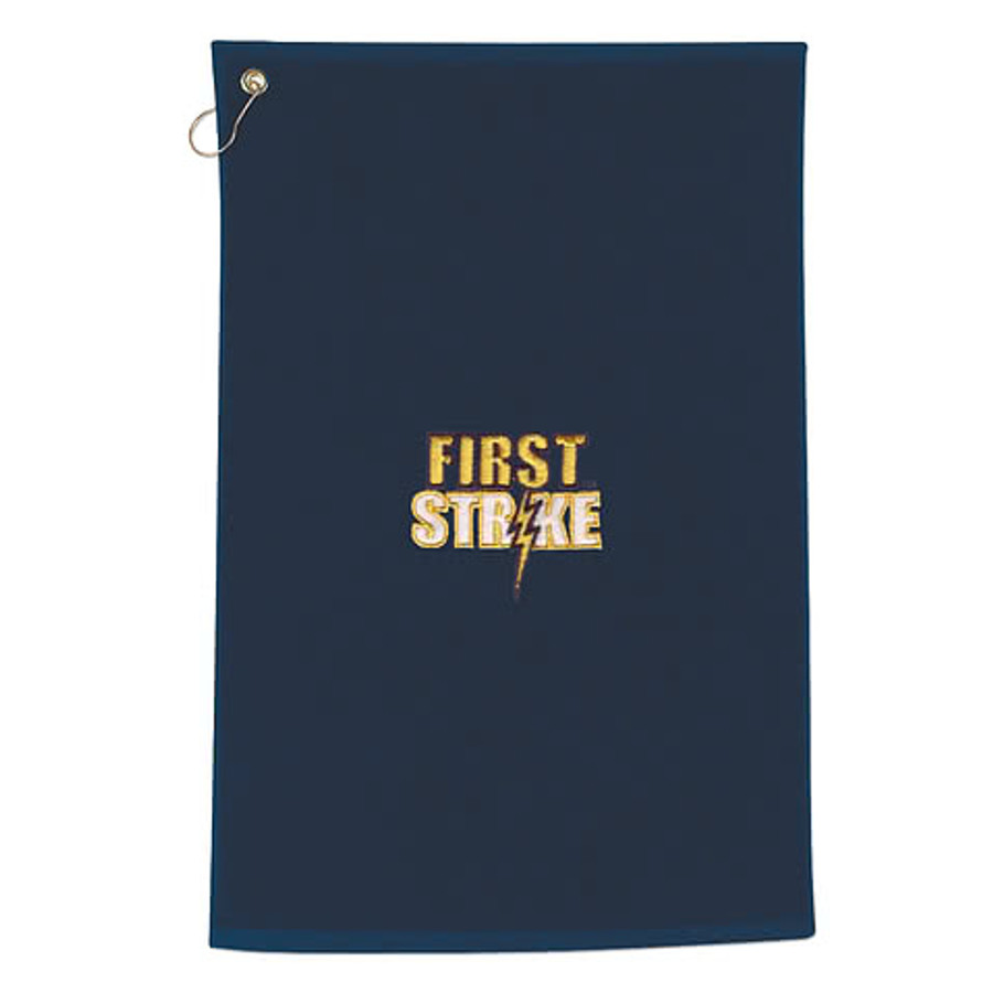 Cotton Golf Towel in Black