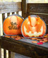 Reflective Halloween Pumpkin Non-Woven Shopper Tote Bag