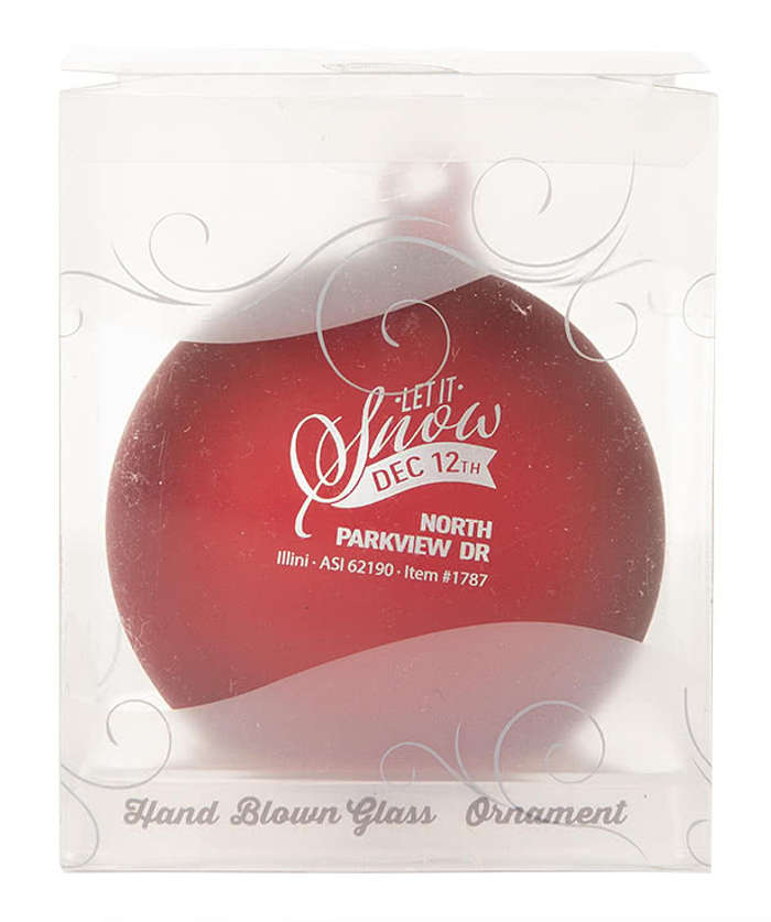 Hand Blown Glass Ornament