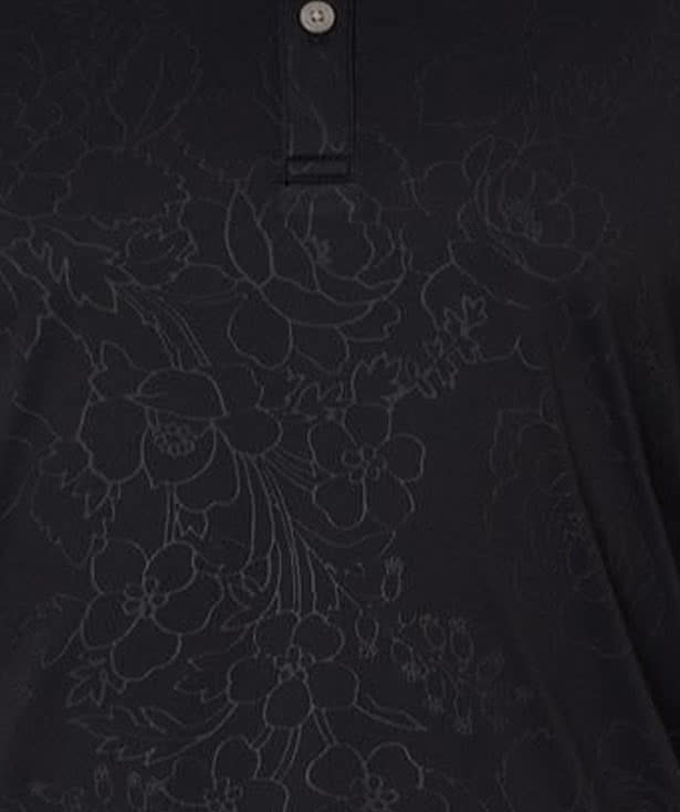 Swannies Ehrman Recycled Floral Pattern Performance Polo - Printed