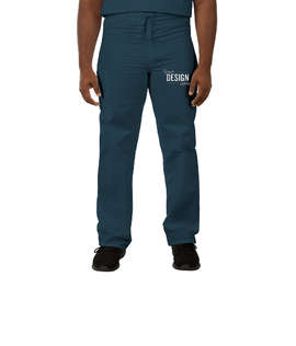 Cherokee Workwear Originals Drawstring Cargo Scrub Pant - Color: Caribbean Blue