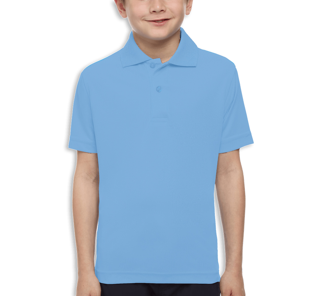 Blue Generation Youth BLU-X-DRI Titan Value Performance Polo - Printed-default