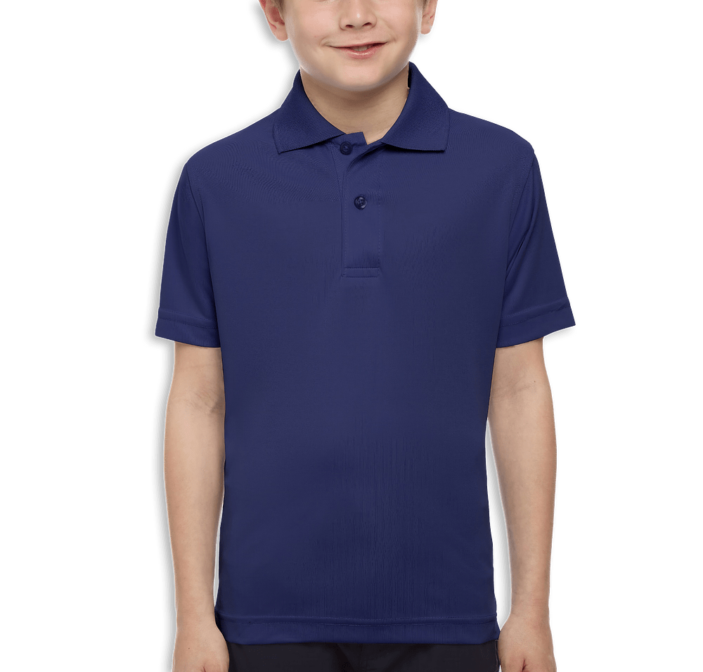 Blue Generation Youth BLU-X-DRI Titan Value Performance Polo - Printed-default