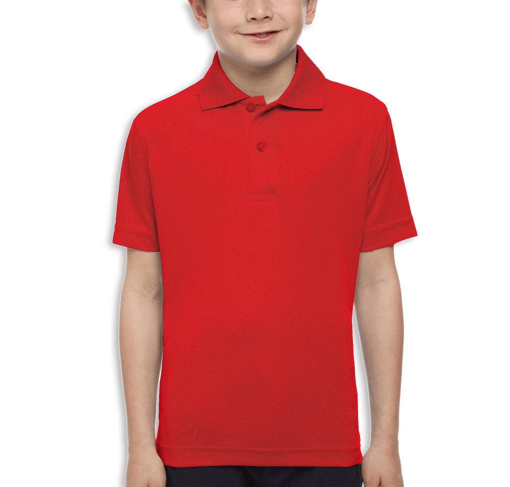 Blue Generation Youth BLU-X-DRI Titan Value Performance Polo - Printed-default