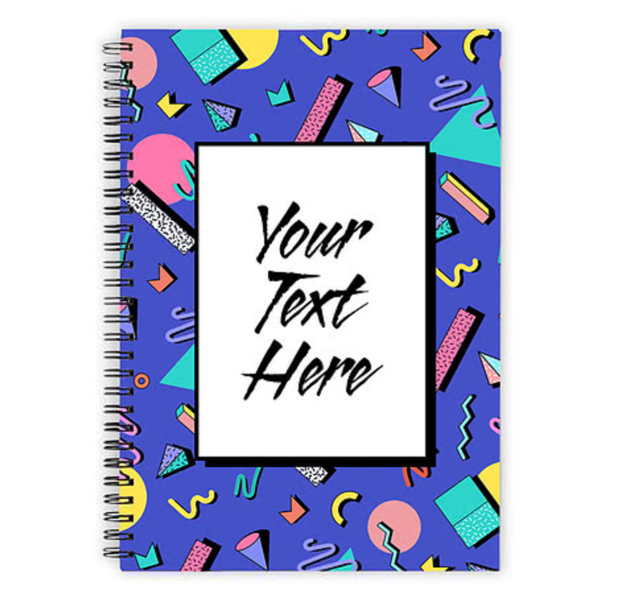 90s Shapes JournalBooks ® Spiral Notebook in 90s