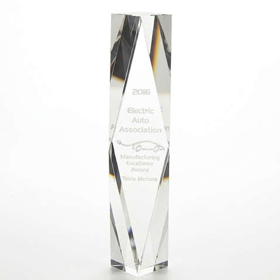 Large Chairmans 3D  Award in Clear
